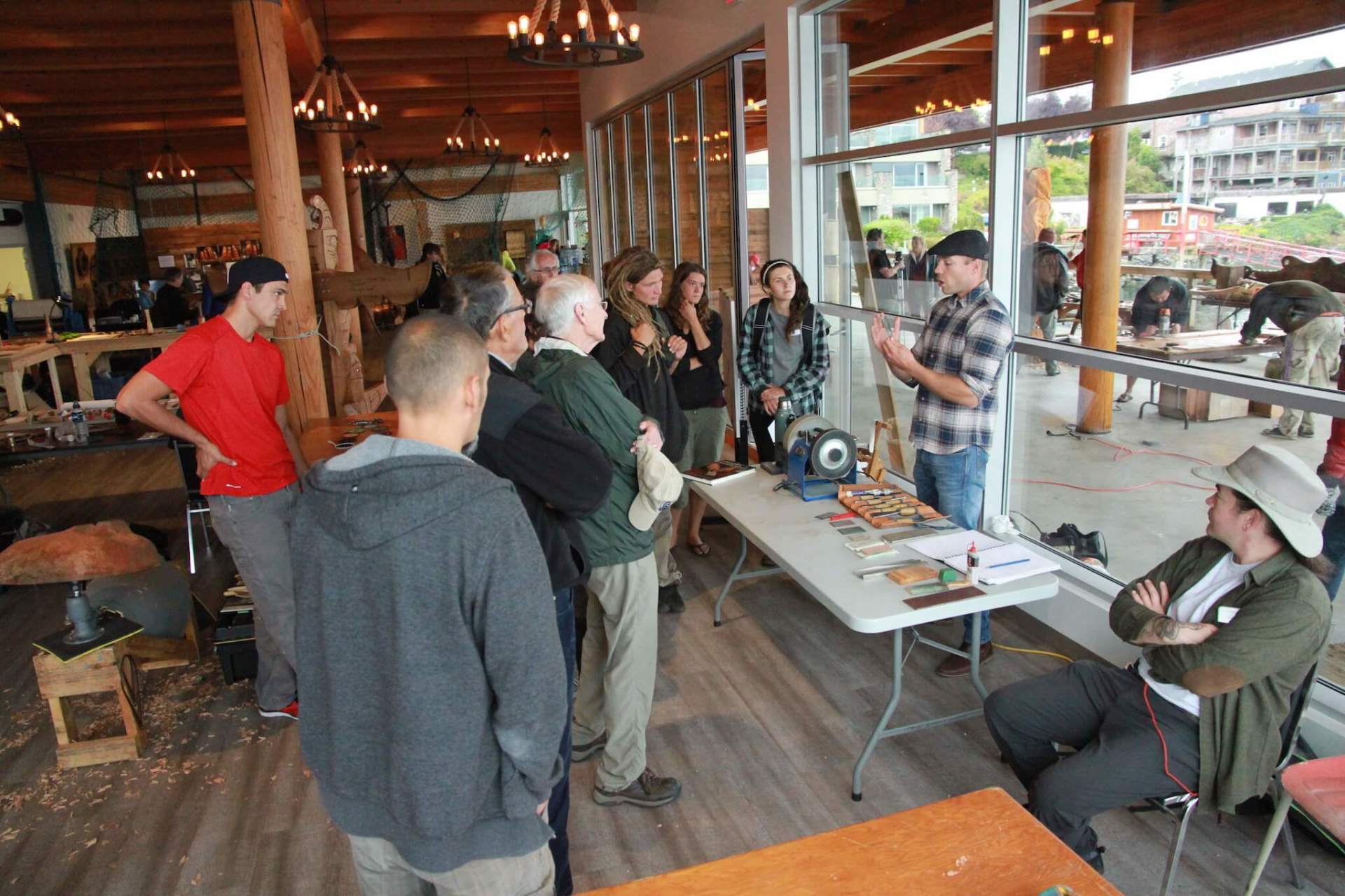 Tool Sharpening Demonstration & Tutorials Carving Festival West Coast
